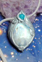 Load image into Gallery viewer, Druid, Moonstone Apatite Necklace | Celtic Elven Jewelry | Mystical Women Gift

