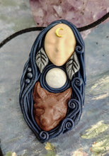 Load image into Gallery viewer, Artemis Diana, Moon Goddess of The Hunt. Small Statue Figurine Pendant, Mythology Jewelry
