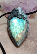 Load image into Gallery viewer, The Morrigan, Wiccan Jewelry Necklace | Black Raven Crow Witch Pendant | Irish Occult Jewelry

