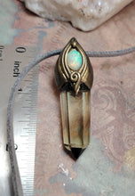 Load image into Gallery viewer, PREORDER Abundance, Citrine Fire Opal Necklace | Manifestation Money Amulet for Prosperity and Positive Energy
