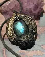 Load image into Gallery viewer, Owl Spirit Animal Necklace | Shamanic Crystal Totem Pendant | Wisdom Jewelry
