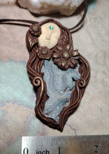 Load image into Gallery viewer, Gaia Earth Goddess Statue Figurine Necklace | Pachamama Divine Feminine Art Jewelry
