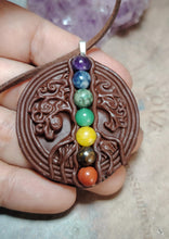 Load image into Gallery viewer, Men's Seven Chakra Gemstone Necklace | Healing, Activation, Clearing, Balancing and Alignment
