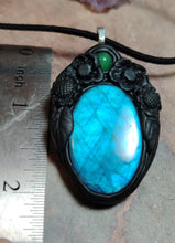 Load image into Gallery viewer, Soul Retrieval Shaman Necklace | Blue Labradorite Pendant | Shamanic Healing Jewelry Tools
