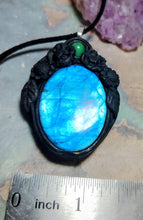 Load image into Gallery viewer, Soul Retrieval Shaman Necklace | Blue Labradorite Pendant | Shamanic Healing Jewelry Tools
