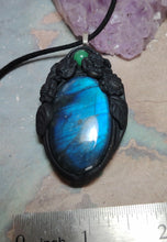 Load image into Gallery viewer, Soul Retrieval Shaman Necklace | Blue Labradorite Pendant | Shamanic Healing Jewelry Tools
