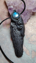 Load image into Gallery viewer, New Dawn, Black Kyanite Labradorite Necklace |  Consciousness Awakening Jewelry for the New Earth
