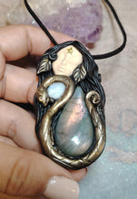 Load image into Gallery viewer, PREORDER Ayahuasca Yage Spirit Necklace | Shamanic Healing Sacred Plants Psychedelic Jewelry
