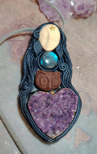 Load image into Gallery viewer, Sophia, Wisdom Goddess Necklace | Divine Feminine Art | Gnostic, Nag Hammadi, Hagia Pistis Jewelry
