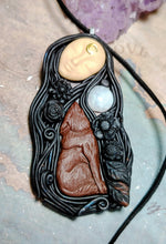 Load image into Gallery viewer, Freya Goddess Statue Figurine Necklace | Norse Pagan Freyja, Asatru, Viking, Valkyrie Jewelry
