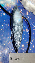Load image into Gallery viewer, The Wizard Men's Crystal Necklace | Moonstone &amp; Labradorite | Magician, Sage, Wise Man Esoteric Jewelry
