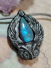 Load image into Gallery viewer, Owl Spirit Animal Necklace | Shamanic Crystal Totem Pendant | Wisdom Jewelry
