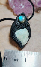 Load image into Gallery viewer, PREORDER Sirian Starseed Necklace | Raw Blue Hemimorphite Specimen Pendant  | Sirius Constellation Ascension Jewelry

