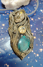 Load image into Gallery viewer, Maat, Egyptian Goddess of Truth Necklace | Lapis Lazuli, Turquoise Pendant| Ancient Egyptian Revival Jewelry
