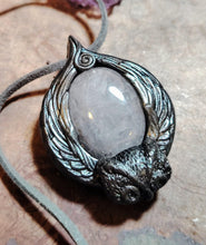Load image into Gallery viewer, Owl Spirit Animal Necklace | Shamanic Crystal Totem Pendant | Wisdom Jewelry
