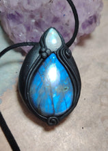 Load image into Gallery viewer, Lemurian, Star Seed Crystal Necklace |  Land of Mu Labradorite Awakening Jewelry
