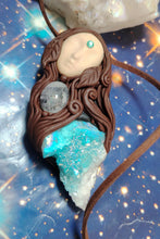 Load image into Gallery viewer, Pachamama Statue Figurine Necklace | Gaia Divine Feminine Goddess Art Jewelry
