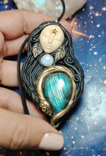 Load image into Gallery viewer, PREORDER Ayahuasca Yage Spirit Necklace | Shamanic Healing Sacred Plants Psychedelic Jewelry
