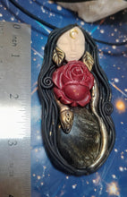 Load image into Gallery viewer, Lilith Necklace, First Feminist Statue Figurine Pendant.  Dark Goddess, Divine Feminine Occult Jewelry
