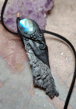 Load image into Gallery viewer, New Dawn, Black Kyanite Labradorite Necklace |  Consciousness Awakening Jewelry for the New Earth
