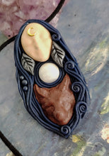 Load image into Gallery viewer, Artemis Diana, Moon Goddess of The Hunt. Small Statue Figurine Pendant, Mythology Jewelry
