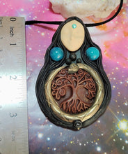 Load image into Gallery viewer, PREORDER Ayahuasca Yage Spirit Necklace | Shamanic Healing Sacred Plants Psychedelic Jewelry
