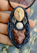 Load image into Gallery viewer, Artemis Diana, Moon Goddess of The Hunt. Small Statue Figurine Pendant, Mythology Jewelry

