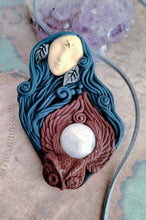 Load image into Gallery viewer, Owl Spirit Animal Goddess Necklace, Wisdom and Intuition Sacred Feminine Jewelry

