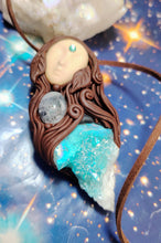 Load image into Gallery viewer, Pachamama Statue Figurine Necklace | Gaia Divine Feminine Goddess Art Jewelry
