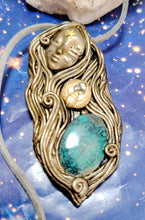 Load image into Gallery viewer, Maat, Egyptian Goddess of Truth Necklace | Lapis Lazuli, Turquoise Pendant| Ancient Egyptian Revival Jewelry
