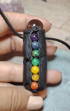 Load image into Gallery viewer, Men's Seven Chakra Gemstone Necklace | Healing, Activation, Clearing, Balancing and Alignment
