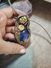 Load image into Gallery viewer, Maat, Egyptian Goddess of Truth Necklace | Lapis Lazuli, Turquoise Pendant| Ancient Egyptian Revival Jewelry
