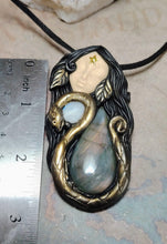 Load image into Gallery viewer, PREORDER Ayahuasca Yage Spirit Necklace | Shamanic Healing Sacred Plants Psychedelic Jewelry
