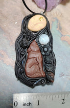 Load image into Gallery viewer, Freya Goddess Statue Figurine Necklace | Norse Pagan Freyja, Asatru, Viking, Valkyrie Jewelry
