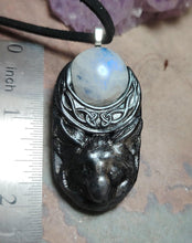 Load image into Gallery viewer, Celtic Wolf Necklace | Spirit Animal Crystal Figurine Pendant |  Native American Jewelry
