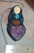Load image into Gallery viewer, Sophia, Wisdom Goddess Necklace | Divine Feminine Art | Gnostic, Nag Hammadi, Hagia Pistis Jewelry
