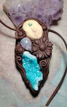Load image into Gallery viewer, Pachamama Statue Figurine Necklace | Gaia Divine Feminine Goddess Art Jewelry
