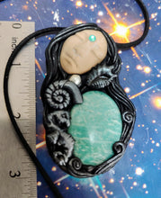 Load image into Gallery viewer, Yemaya Ocean Goddess Orisha Necklace | Yemoja, Yoruba Water Spirit Jewelry
