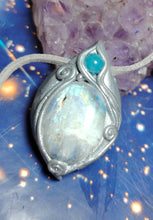 Load image into Gallery viewer, Druid, Moonstone Apatite Necklace | Celtic Elven Jewelry | Mystical Women Gift
