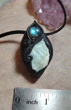 Load image into Gallery viewer, PREORDER Sirian Starseed Necklace | Raw Blue Hemimorphite Specimen Pendant  | Sirius Constellation Ascension Jewelry
