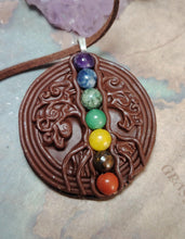 Load image into Gallery viewer, Tree of Life, 7 Chakra Gemstone  Set Necklace. Grounding, Healing, Activation, Balancing

