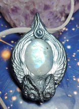 Load image into Gallery viewer, Owl Spirit Animal Necklace | Shamanic Crystal Totem Pendant | Wisdom Jewelry
