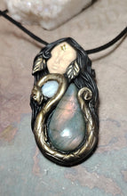 Load image into Gallery viewer, PREORDER Ayahuasca Yage Spirit Necklace | Shamanic Healing Sacred Plants Psychedelic Jewelry
