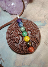Load image into Gallery viewer, Tree of Life, 7 Chakra Gemstone  Set Necklace. Grounding, Healing, Activation, Balancing
