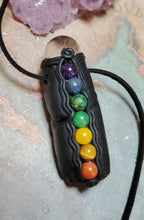 Load image into Gallery viewer, Men's Seven Chakra Gemstone Necklace | Healing, Activation, Clearing, Balancing and Alignment
