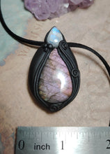 Load image into Gallery viewer, Lemurian, Star Seed Crystal Necklace |  Land of Mu Labradorite Awakening Jewelry
