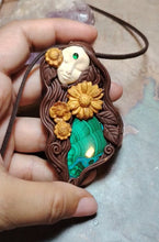 Load and play video in Gallery viewer, Gaia Goddess Statue Necklace | Pachamama Divine Feminine Art Jewelry
