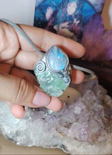 Load and play video in Gallery viewer, PREORDER Siren  Necklace | Raw Aquamarine &amp; Moonstone | Mermaid, Selkie, Sea Witch Jewelry
