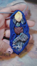 Load and play video in Gallery viewer, Sophia, Wisdom Goddess Necklace | Divine Feminine Art | Gnostic, Nag Hammadi, Hagia Pistis Jewelry
