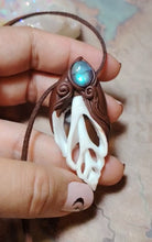 Load and play video in Gallery viewer, PREORDER Selkie, Sea Witch Necklce with Seashells and Labradorite. Coastal Witch Jewelry
